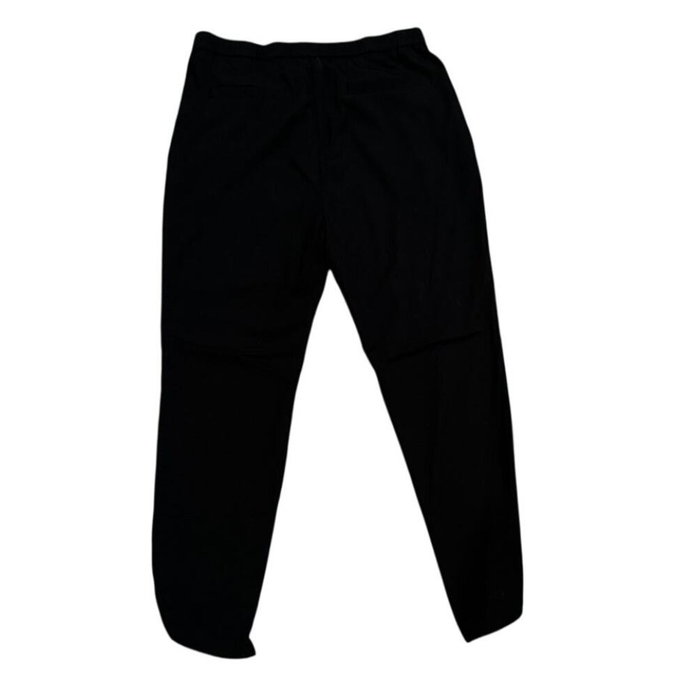Black Elastic-Waist Women's Pants - Picture 4 of 7